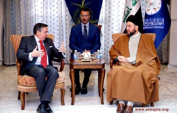 السيد عمار الحكيم : نتطلع لمساهمة الدول الصديقة في مساعدة العراق بمعركته مع الارهاب