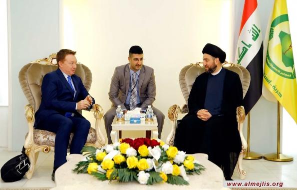 السيد عمار الحكيم يبحث مع نائب وزير الخارجية الاسترالي المعركة مع الارهاب ودعم النازحين