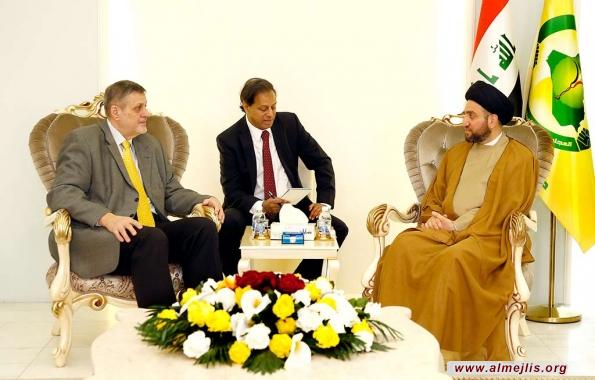 السيد الحكيم لكوبيش : التحالف الوطني قدم مبادرة للإصلاح الشامل الذي تُمكن الدولة من التحرك بحرية