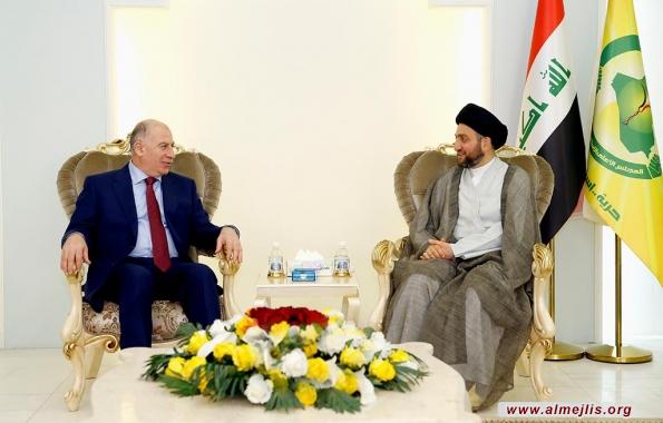 السيد عمار الحكيم يبحث مع النجيفي تطورات عملية الاصلاح