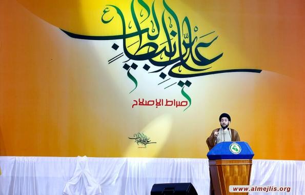 السيد الحكيم: سنقوم بالتعديل الوزاري وملاحقة الفاسدين والإصلاح لا يتم بالانقلاب على الشرعية