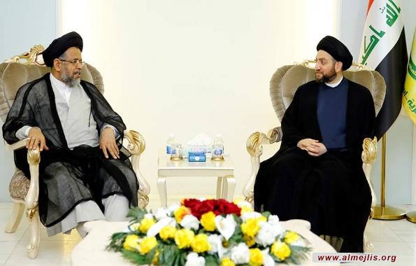 السيد عمار الحكيم يبحث مع وزير المخابرات الايراني العلاقات بين البلدين والتنسيق الامني المشترك