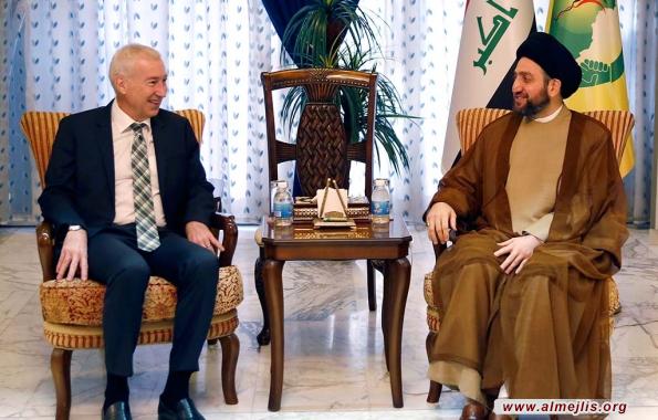 السيد عمار الحكيم يبحث مع السفير الالماني تطورات الحرب مع داعش ومعركة الموصل