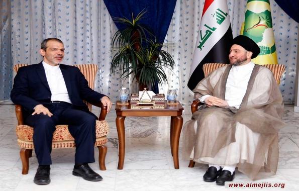 السيد عمار الحكيم يشيد خلال لقائه مقاتلي سرايا عاشوراء بدورهم في تحرير الفلوجةِ والصقلاويةَ