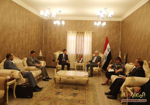 الزبيدي يلتقي السفير الكوري في العراق