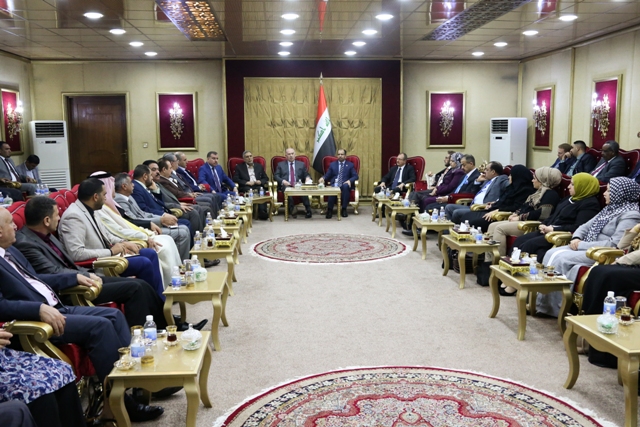 الجبوري يؤكد أهمية الحوار والتعاون بين الجميع للخروج بنتائج تدعم العملية السياسية