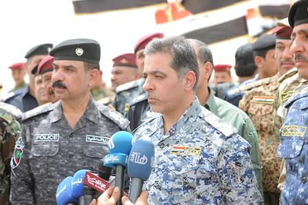 الغبان ورزيج يبحثان دور شرطة الانبار واستعدادات افواج الطوارئ القتالية في المحافظة