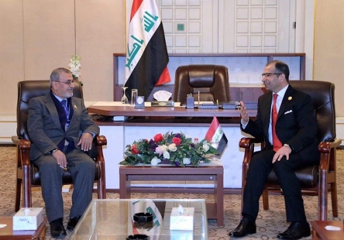 الجبوري يلتقي الوفود البرلمانية لمصر ومالي وفلسطين