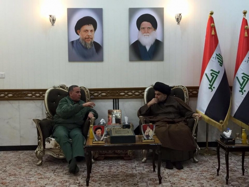 السيد الصدر والعبيدي يبحثان تطورات المعركة ضد داعش