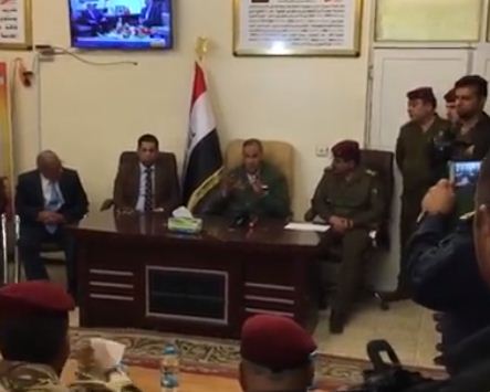 العبيدي يدعو النازحين العائدين الى منطقة البحيرات الى التعاون مع الاجهزة الامنية