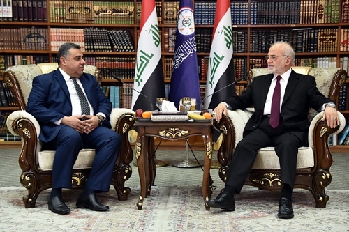 الجعفري يناقش مع وفد حزب الفضيلة تقوية التحالف الوطني والتعديل الوزاري على وفق الدستور