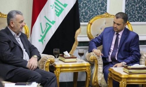 وزير الاعمار يبحث مع محافظ الانبار ملف اعادة بناء الجسور في الرمادي