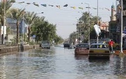 خدمات بغداد تطلع على إجراءات تجنيب شرقي بغداد من الغرق