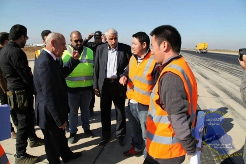 وزير النقل يطلع على اعمال الصيانة الشاملة لمدرج مطار بغداد الدولي