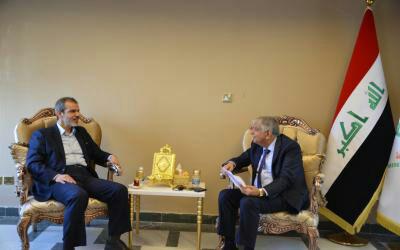 وزير النفط للسفير الإيراني: حريصون على تفعيل الاتفاقيات الخاصة بالحقول المشتركة