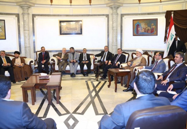 الجبوري يبحث مع قادة الكتل الكابينة الوزارية وآلية التصويت على الاسماء المرشحة